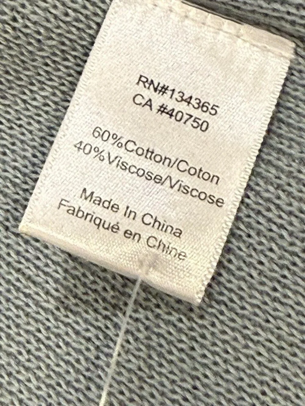 NWOT Marla Wynne Gray Long Duster Cardigan Mock Neck Sweater